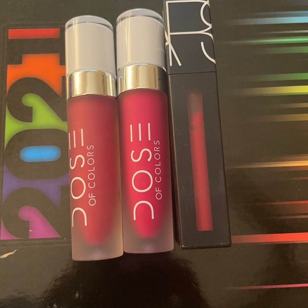 Liquid lipstick bundle. Dose of colors and Nars.